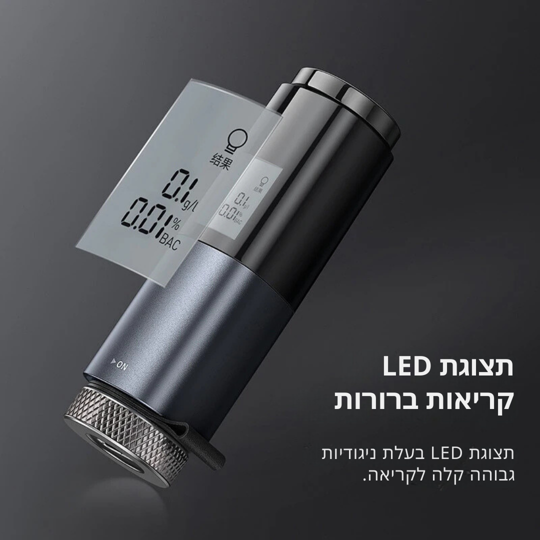 AlcoBreath – המכשיר החכם למדידת רמת האלכוהול בדם